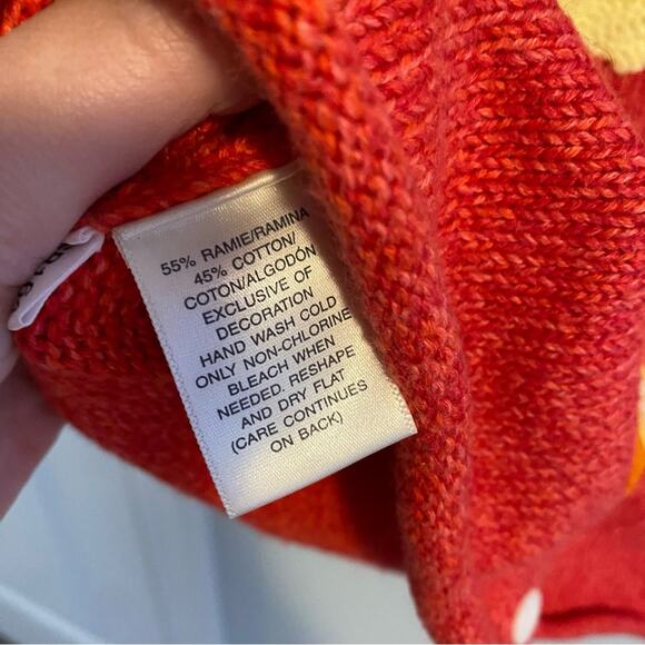 Vintage Y2K Susan Bristol Lemon Fruit Cotton Sweater Large - Picture 9 of 15